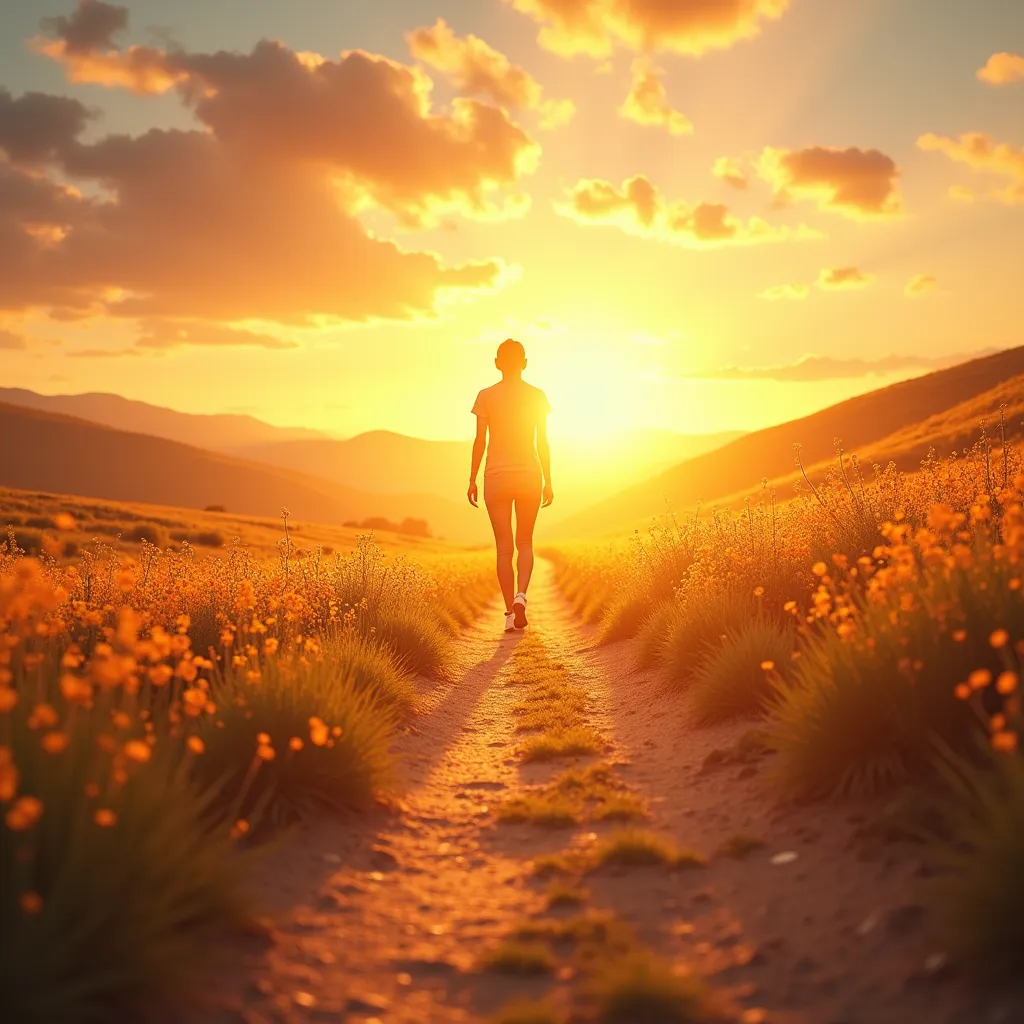 Illustration of As you start to walk out on the way, the way appears